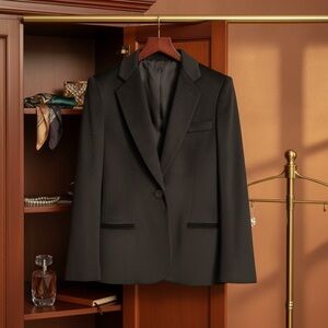 Giorgio Armani cashmere Elegant Black Blazer